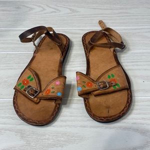 Handmade leather sandals